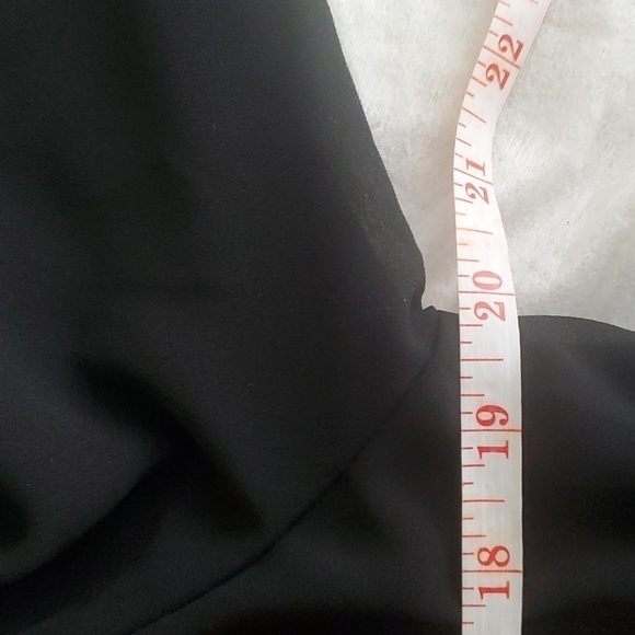 Naked Zebra Wrap Front Long Sleeve Black Blouse Size Medium - Picture 10 of 12